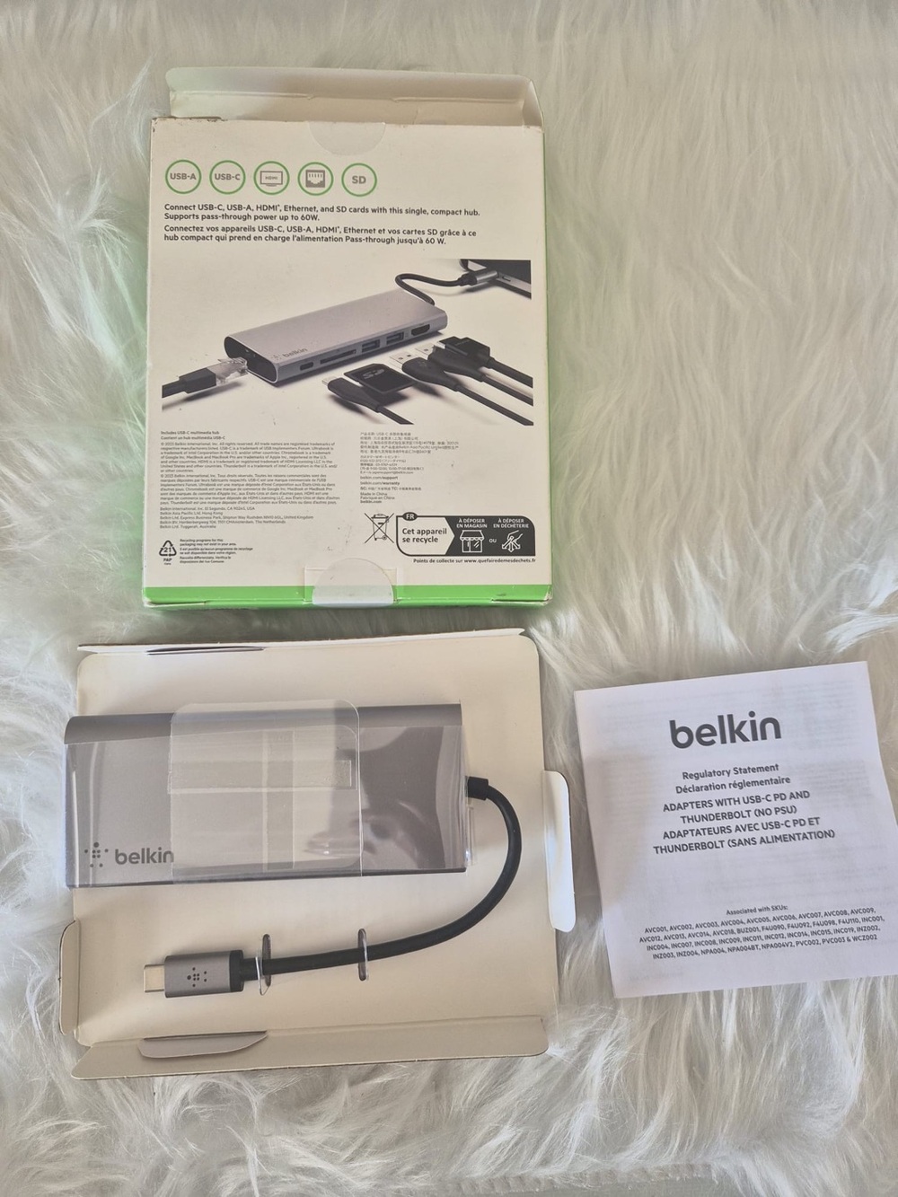 Belkin USB-C Hub / Multiport Adapter (6-in-1) with HDMI, Ethernet & SD